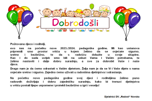 DOBRODOŠLI U NOVU PEDAGOŠKU GODINU!
