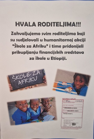 ZAHVALA RODITELJIMA!